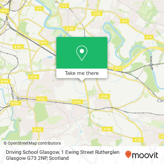 Driving School Glasgow, 1 Ewing Street Rutherglen Glasgow G73 2NP map