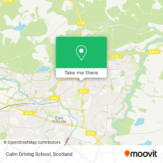 Calm Driving School map