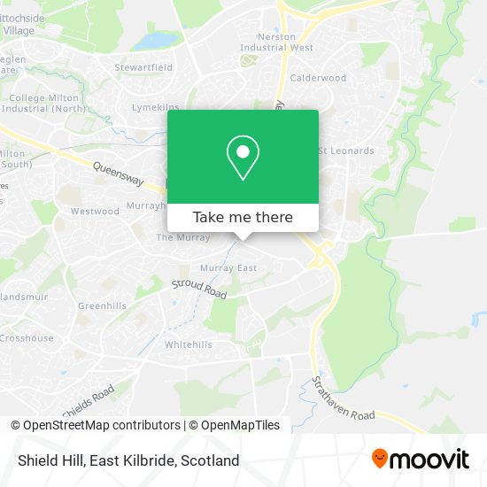 Shield Hill, East Kilbride map