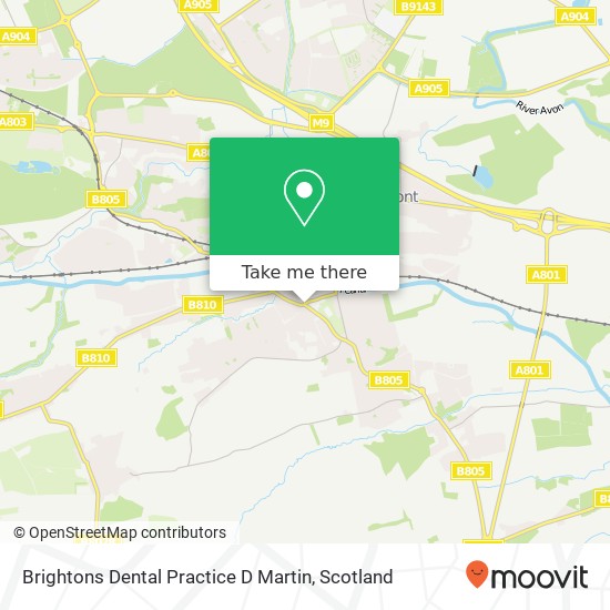 Brightons Dental Practice D Martin, 18 Main Street Brightons Falkirk FK2 0JS map