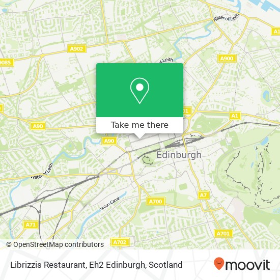 Librizzis Restaurant, Eh2 Edinburgh map