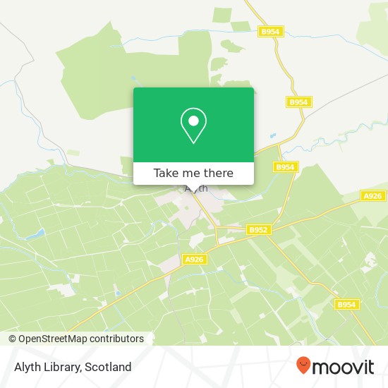 Alyth Library map