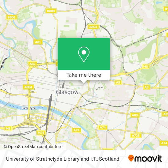 University of Strathclyde Library and I.T. map