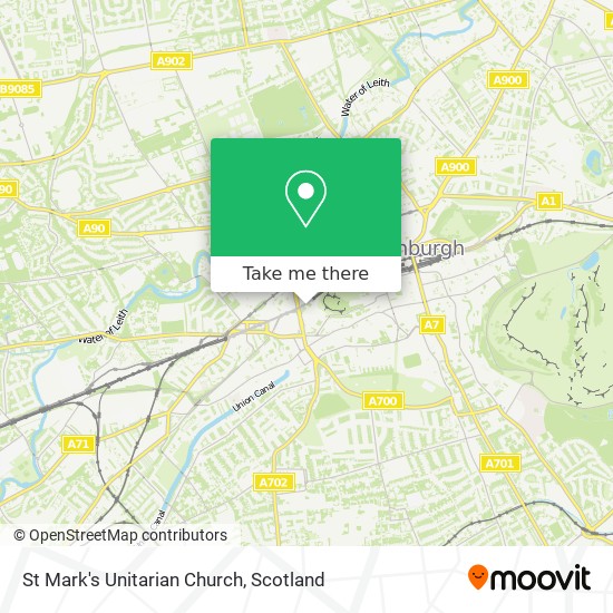 St Mark's Unitarian Church map