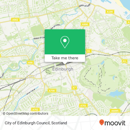 City of Edinburgh Council map