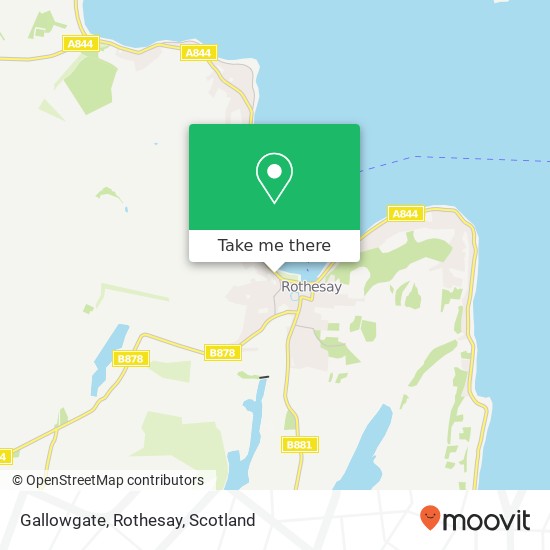 Gallowgate, Rothesay map