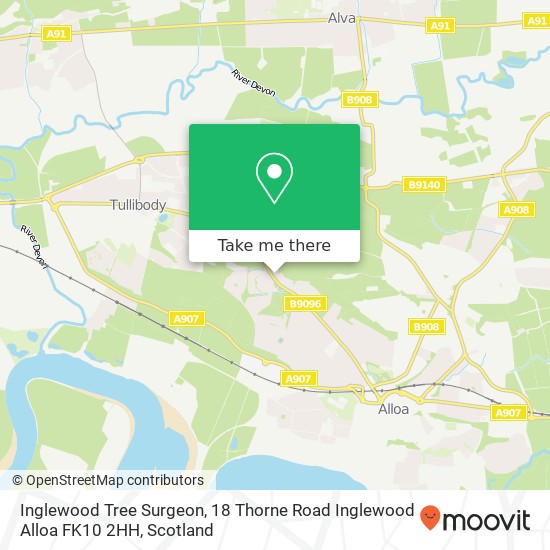 Inglewood Tree Surgeon, 18 Thorne Road Inglewood Alloa FK10 2HH map