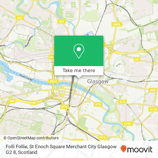 Folli Follie, St Enoch Square Merchant City Glasgow G2 8 map