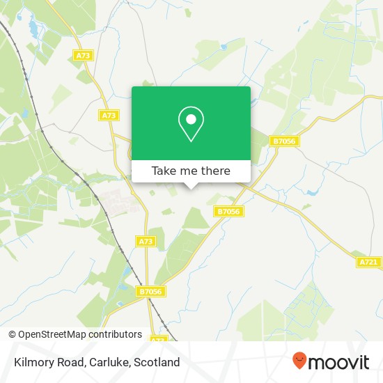 Kilmory Road, Carluke map