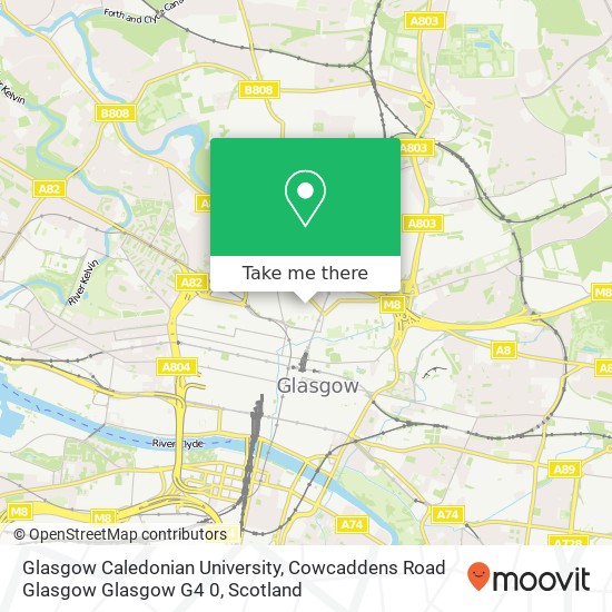 Glasgow Caledonian University, Cowcaddens Road Glasgow Glasgow G4 0 map