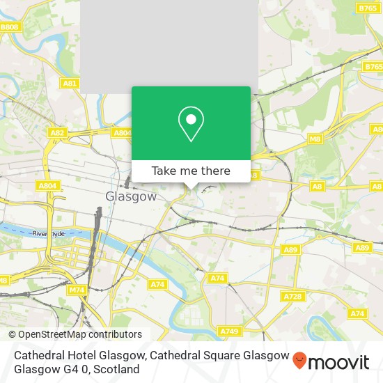 Cathedral Hotel Glasgow, Cathedral Square Glasgow Glasgow G4 0 map