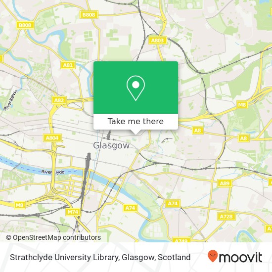 Strathclyde University Library, Glasgow map