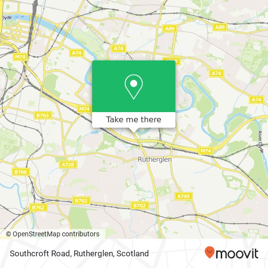 Southcroft Road, Rutherglen map