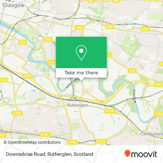 Downiebrae Road, Rutherglen map