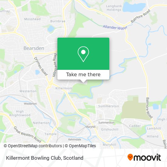 Killermont Bowling Club map