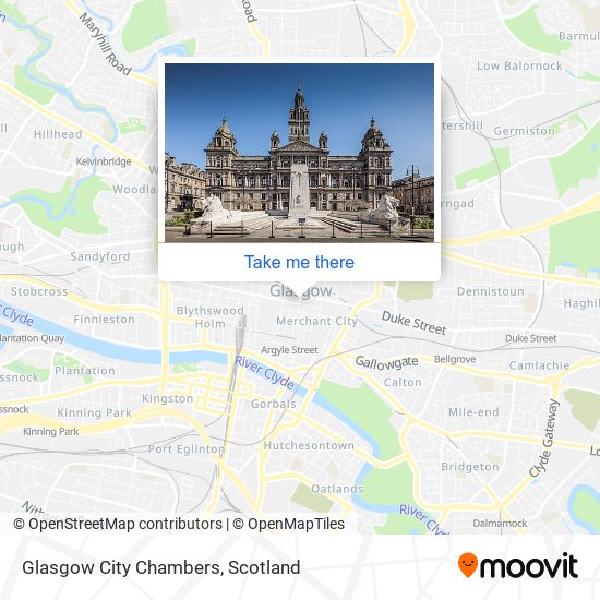 Glasgow City Chambers map