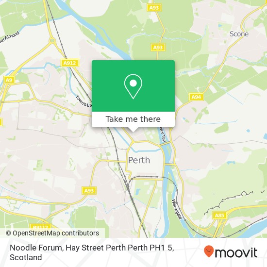 Noodle Forum, Hay Street Perth Perth PH1 5 map
