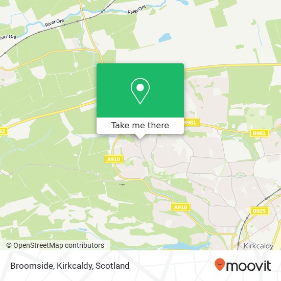 Broomside, Kirkcaldy map