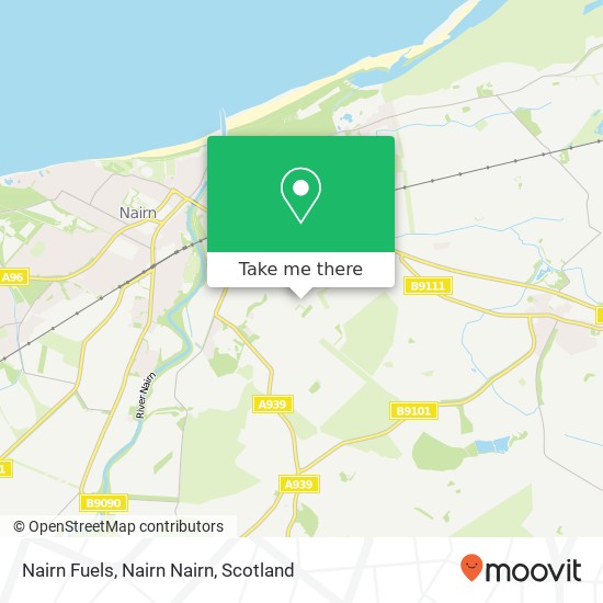 Nairn Fuels, Nairn Nairn map