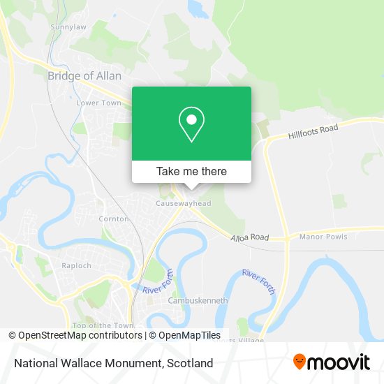 National Wallace Monument map