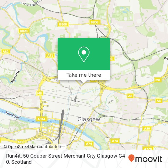 Run4it, 50 Couper Street Merchant City Glasgow G4 0 map