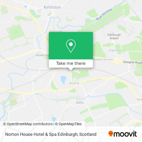 Norton House Hotel & Spa Edinburgh map