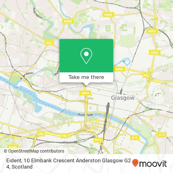 Eident, 10 Elmbank Crescent Anderston Glasgow G2 4 map