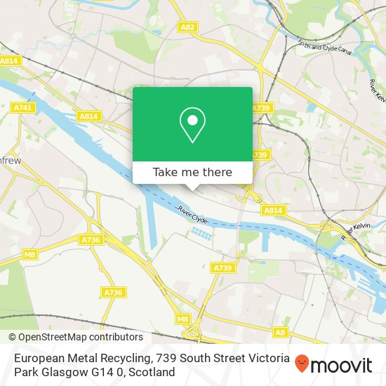 European Metal Recycling, 739 South Street Victoria Park Glasgow G14 0 map