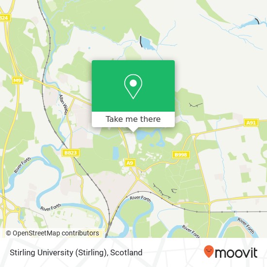 Stirling University map