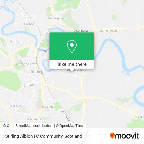 Stirling Albion FC Community map