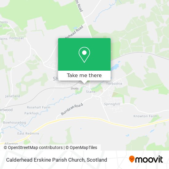 Calderhead Erskine Parish Church map
