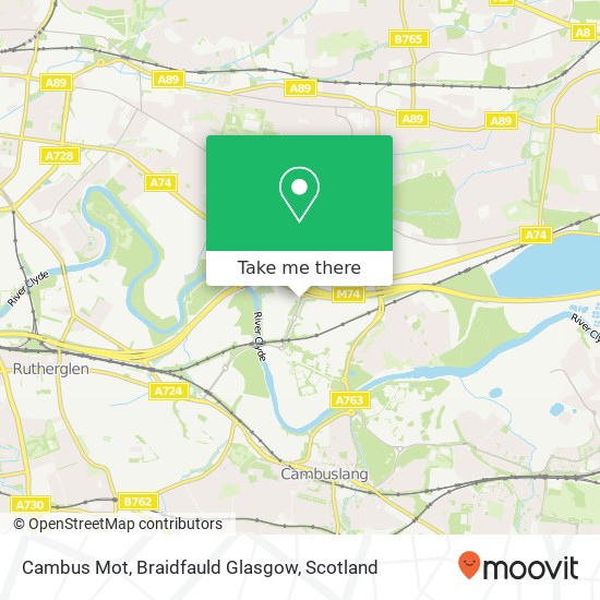 Cambus Mot, Braidfauld Glasgow map