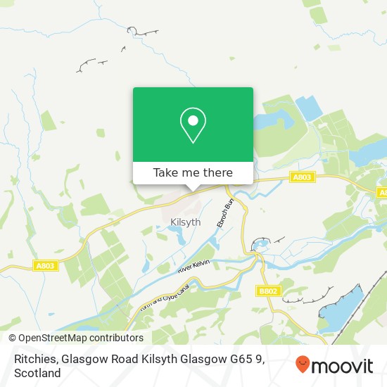 Ritchies, Glasgow Road Kilsyth Glasgow G65 9 map