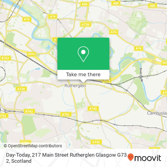 Day-Today, 217 Main Street Rutherglen Glasgow G73 2 map