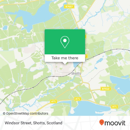 Windsor Street, Shotts map