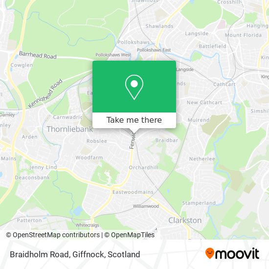 Braidholm Road, Giffnock map