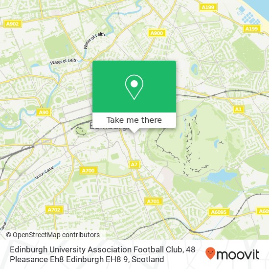 Edinburgh University Association Football Club, 48 Pleasance Eh8 Edinburgh EH8 9 map