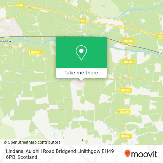 Lindans, Auldhill Road Bridgend Linlithgow EH49 6PB map