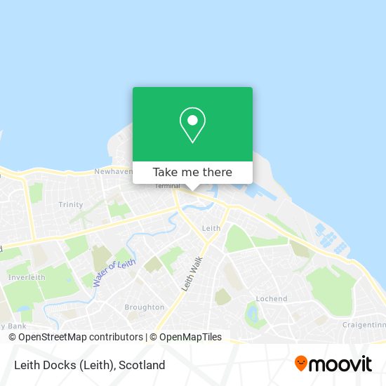 Leith Docks map