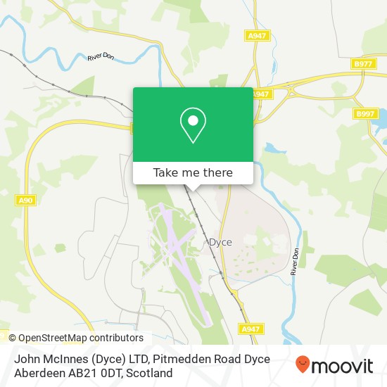 John McInnes (Dyce) LTD, Pitmedden Road Dyce Aberdeen AB21 0DT map
