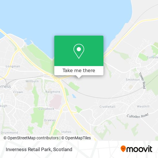 Inverness Retail Park map