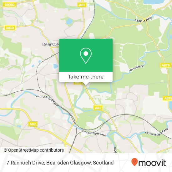 7 Rannoch Drive, Bearsden Glasgow map