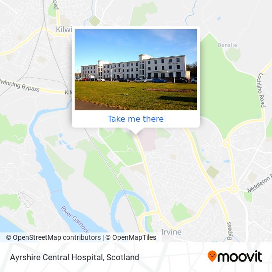 Ayrshire Central Hospital map
