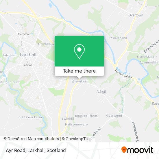 Ayr Road, Larkhall map