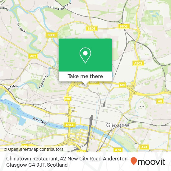 Chinatown Restaurant, 42 New City Road Anderston Glasgow G4 9JT map