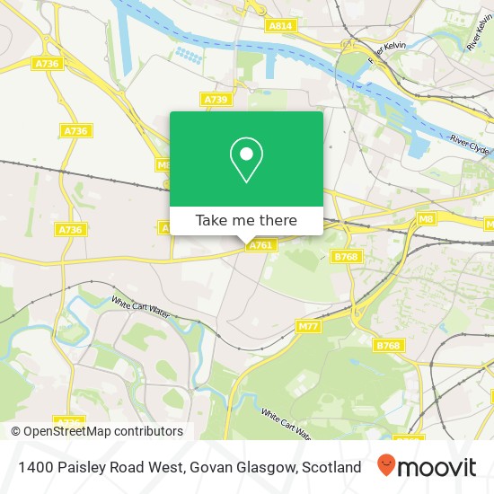 1400 Paisley Road West, Govan Glasgow map