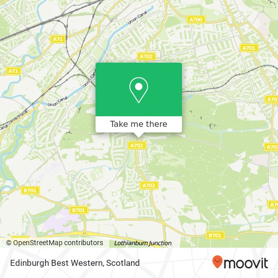 Edinburgh Best Western map