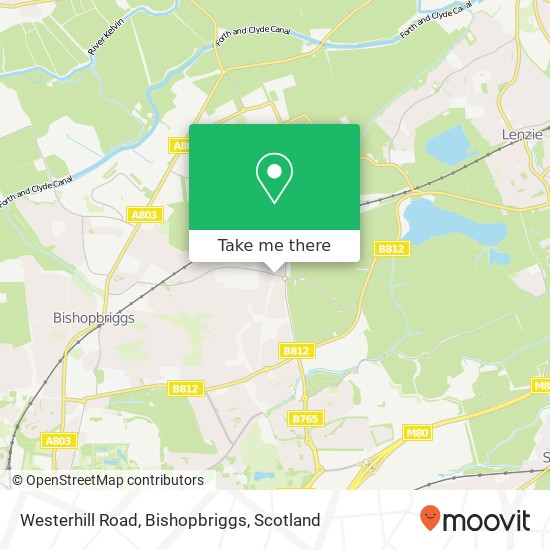 Westerhill Road, Bishopbriggs map