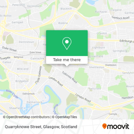 Quarryknowe Street, Glasgow map