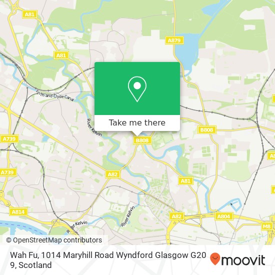 Wah Fu, 1014 Maryhill Road Wyndford Glasgow G20 9 map